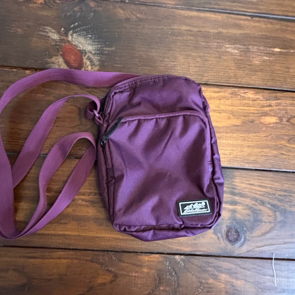 Eddie Bauer Crossbody Hiking & Travel Bag Jasper 3L Plum Gorpcore